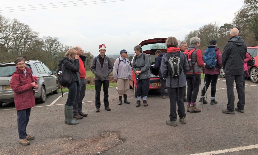 West Lavington Christmas walk on 15th December 2021 Midhurst Footpath
